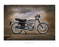 BSA Gold Star motorcycle art print
