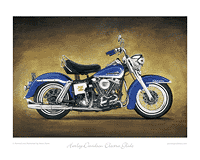 Harley Davidson Electra Glide motorcycle art print