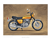 Honda CB750 motorcycle art print