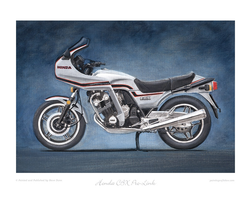 Honda CBX ProLink motorcycle art print