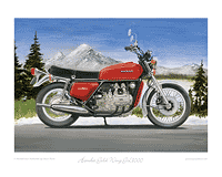 Honda Gold Wing GL1000 motorcycle art print