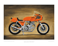 Laverda 750SFC motorcycle art print