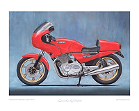 Laverda RGS1000 motorcycle print