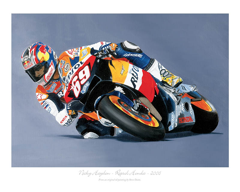 Moto GP motorcycle art print