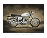 Norton Commando 850 MkIII Interstate motorcycle art print