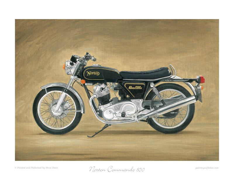 Norton Commando 850 Roadster motorcycle art print