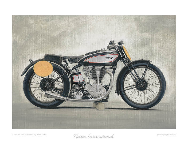 Norton motorcycle art print