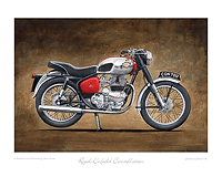 Royal Enfield Constellation motorcycle art print