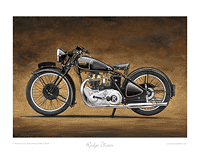 Rudge Ulster motorcycle art print