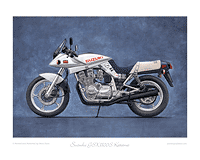 Suzuki GSX1100S Katana motorcycle art print