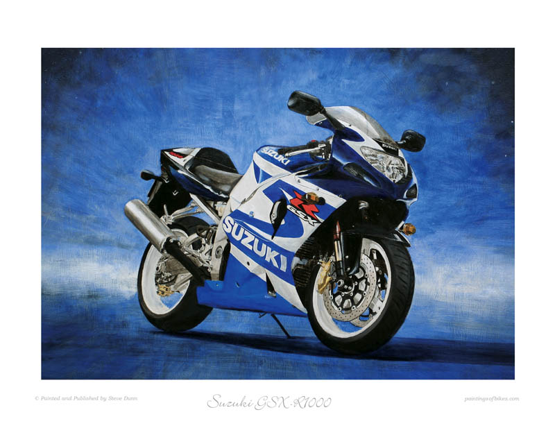 Suzuki GSX-R1000 motorcycle art print