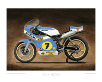 Suzuki RG500 XR14 motorcycle art print