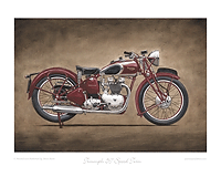 Triumph Speed Twin motorcycle art print
