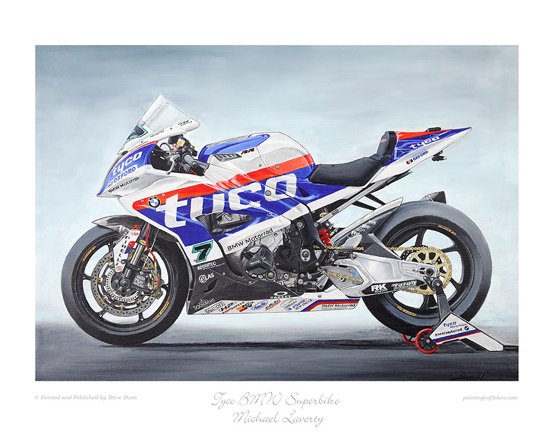 Motorcycle Limited Edition Print Classic Bike Poster Steve Dunn Triumph 3TA 