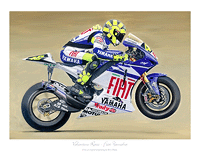 alentino Rossi Fiat Yamaha MotoGP painting 2007