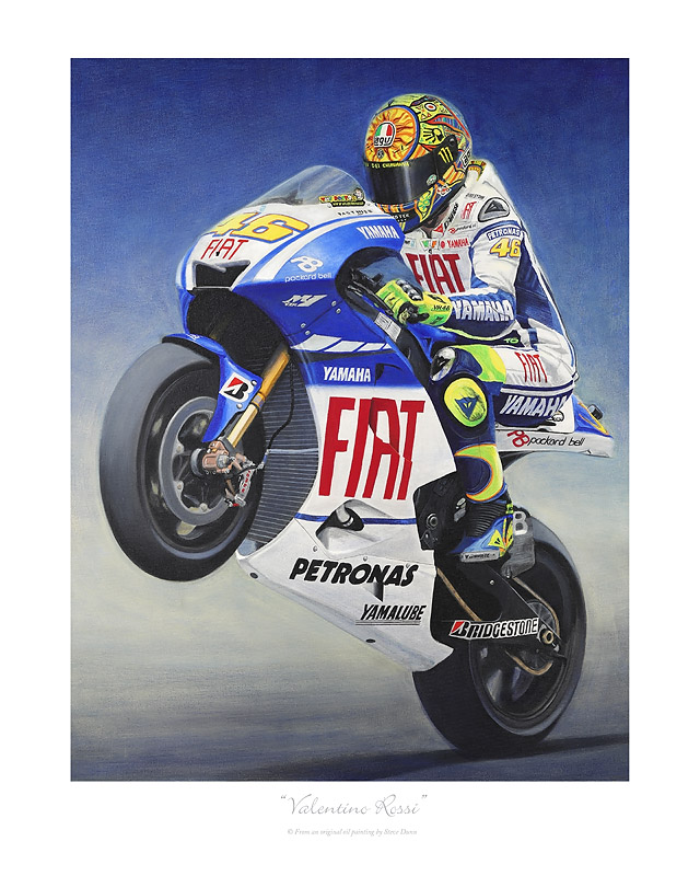 Moto GP motorcycle art print
