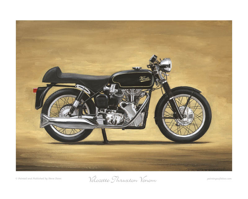 Velocette Thruxton Venom motorcycle art print