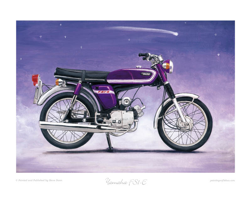 Yamaha FS1-E motorcycle art print