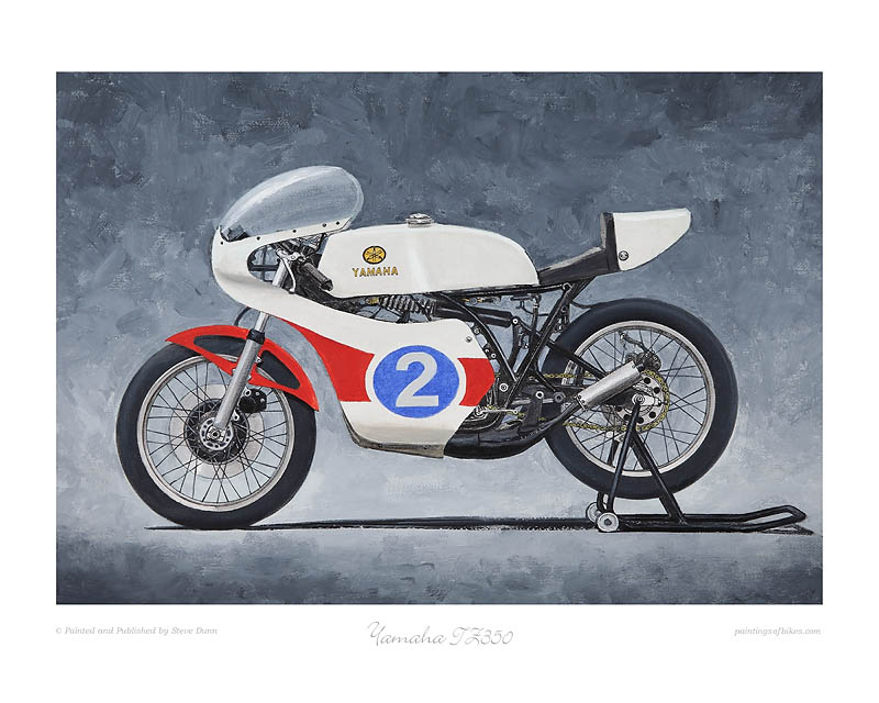 Yamaha TZ350 racer art print