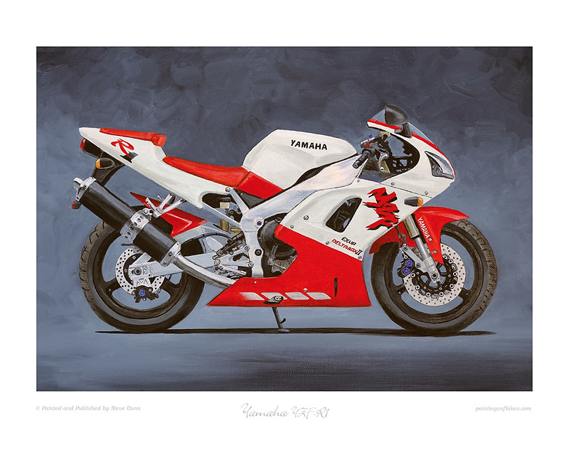 Yamaha YZF-R1 motorcycle art print